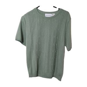 ALFRED DUNNER Women's Shirt Mint Green Sweater SHELL TOP Size Small Classic EUC
